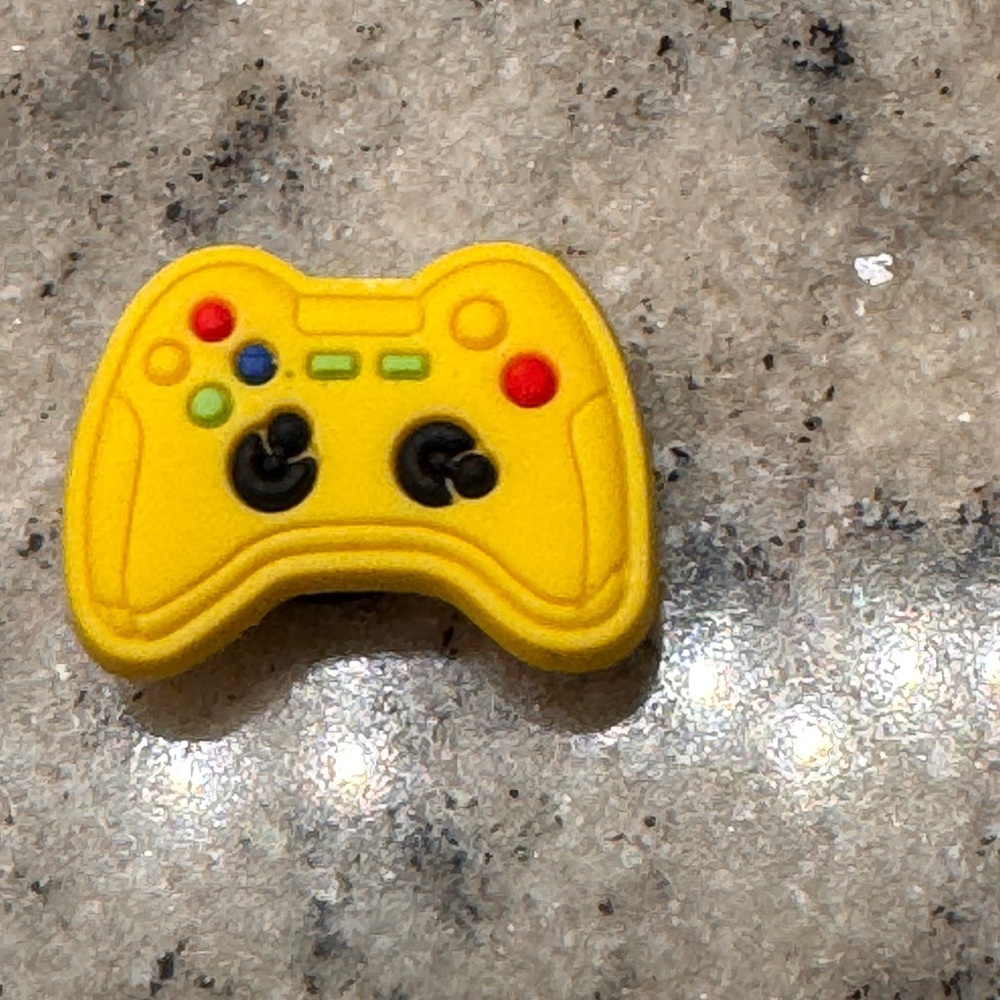 CROCS Yellow Game Controller Charm